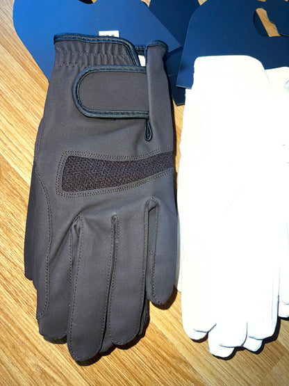 Leather Look Sui Serino Riding Gloves