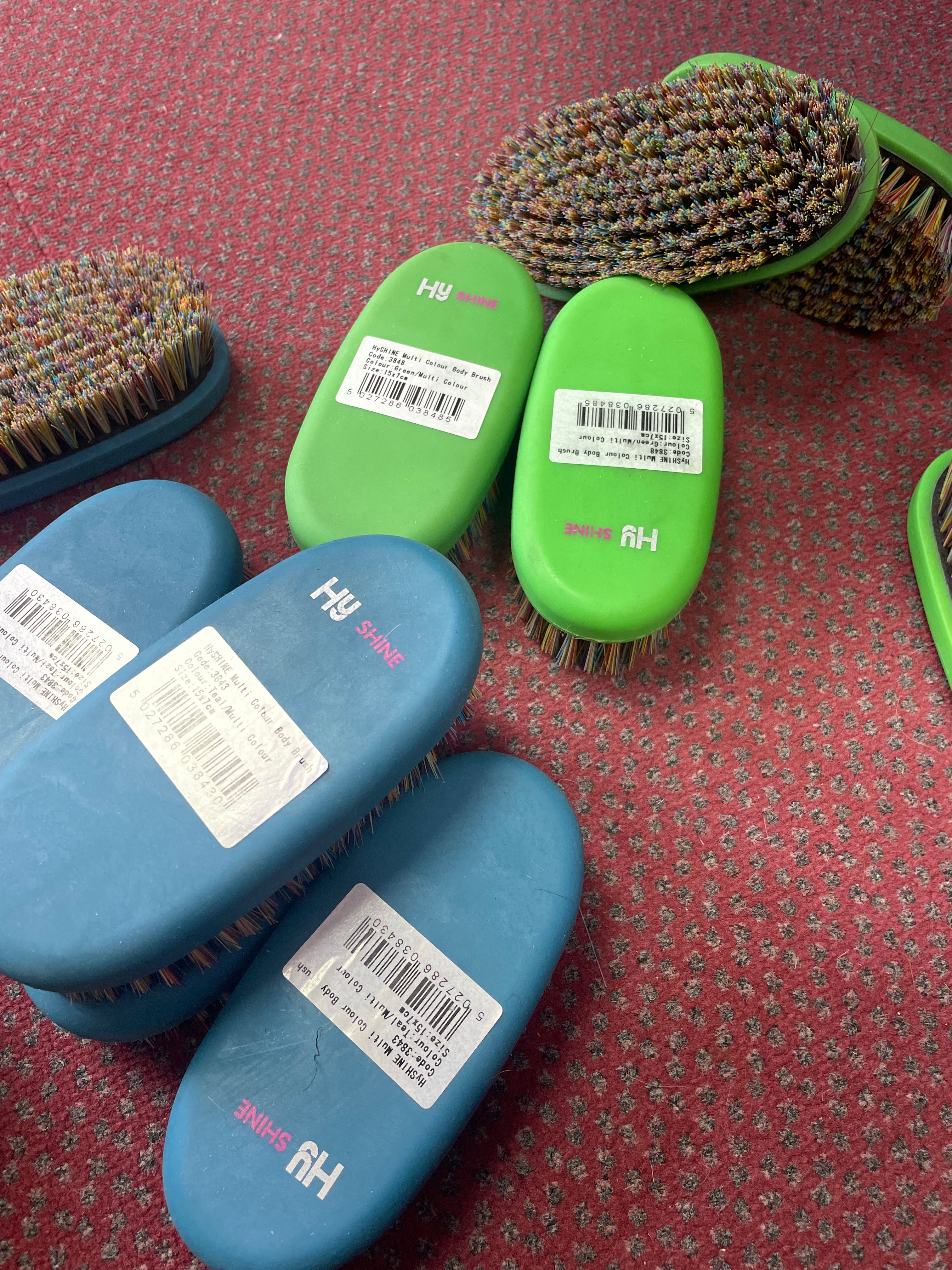 Hy Shine Body Brush - Green or Blue