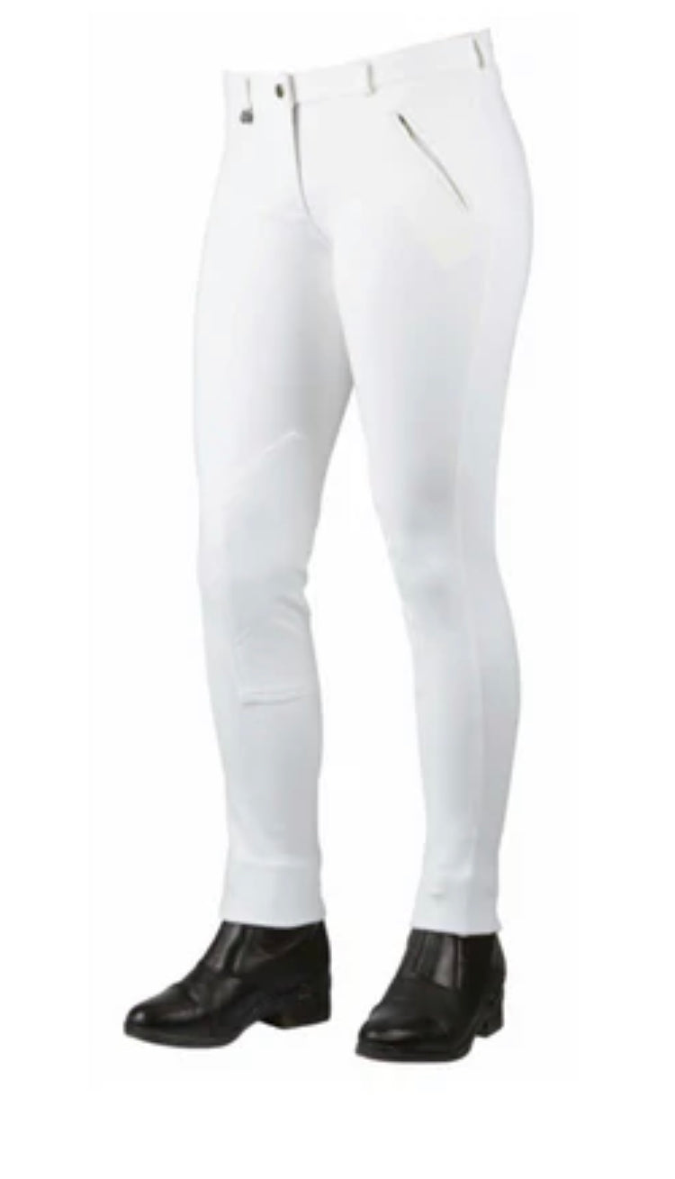 Dublin supa splender classic ladies white jodhpurs 18/36”