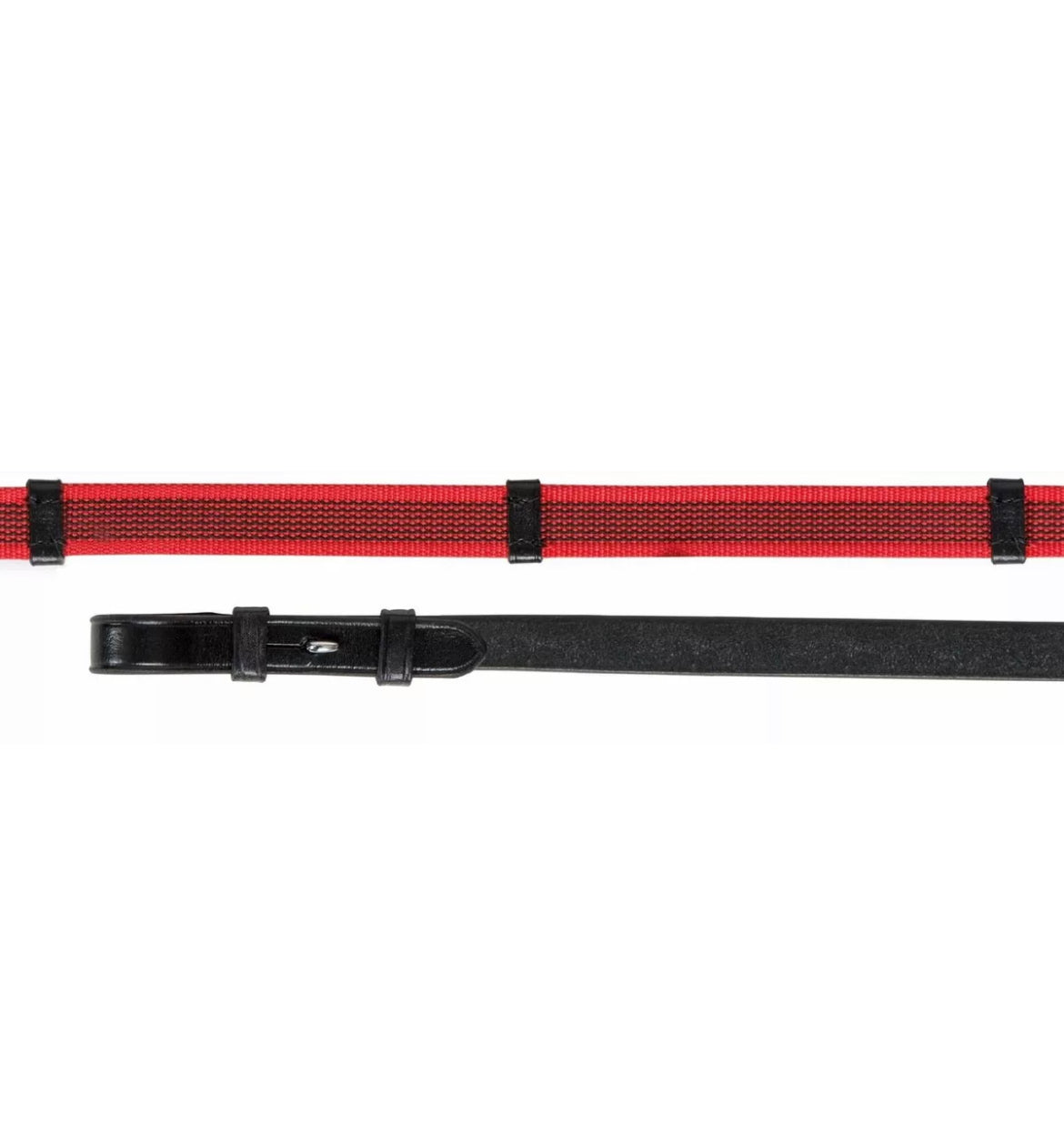 Shires Avimore Red Webbing Reins - 48” Cob - NEW