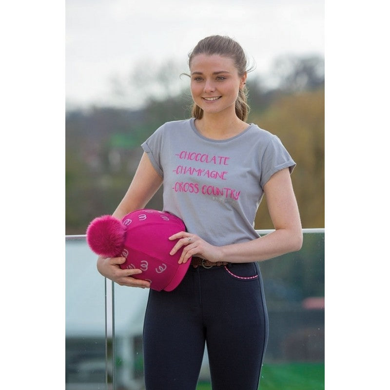 Bridleway ‘ Chocolate Champagne & Cross Country ‘ T Shirt - 8 10 12 14 16 18