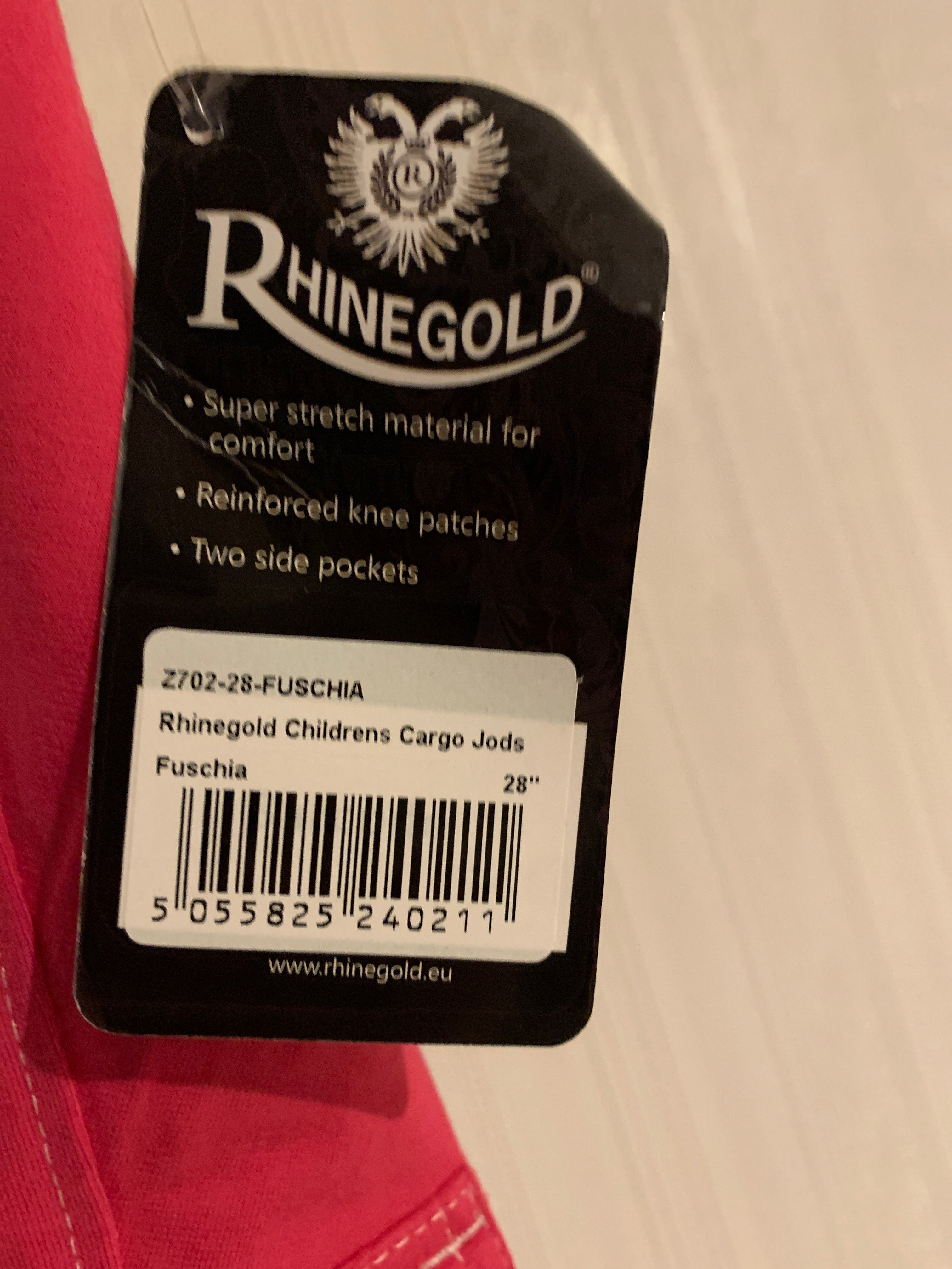 Rhinegold Pink Jodphurs - Children’s 28”