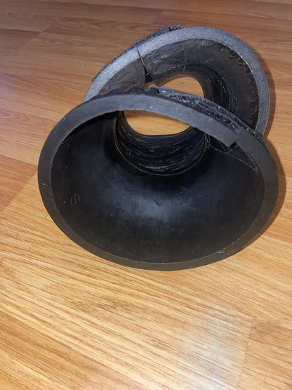 Black Thick Rubber Over Reach Boots - Pony