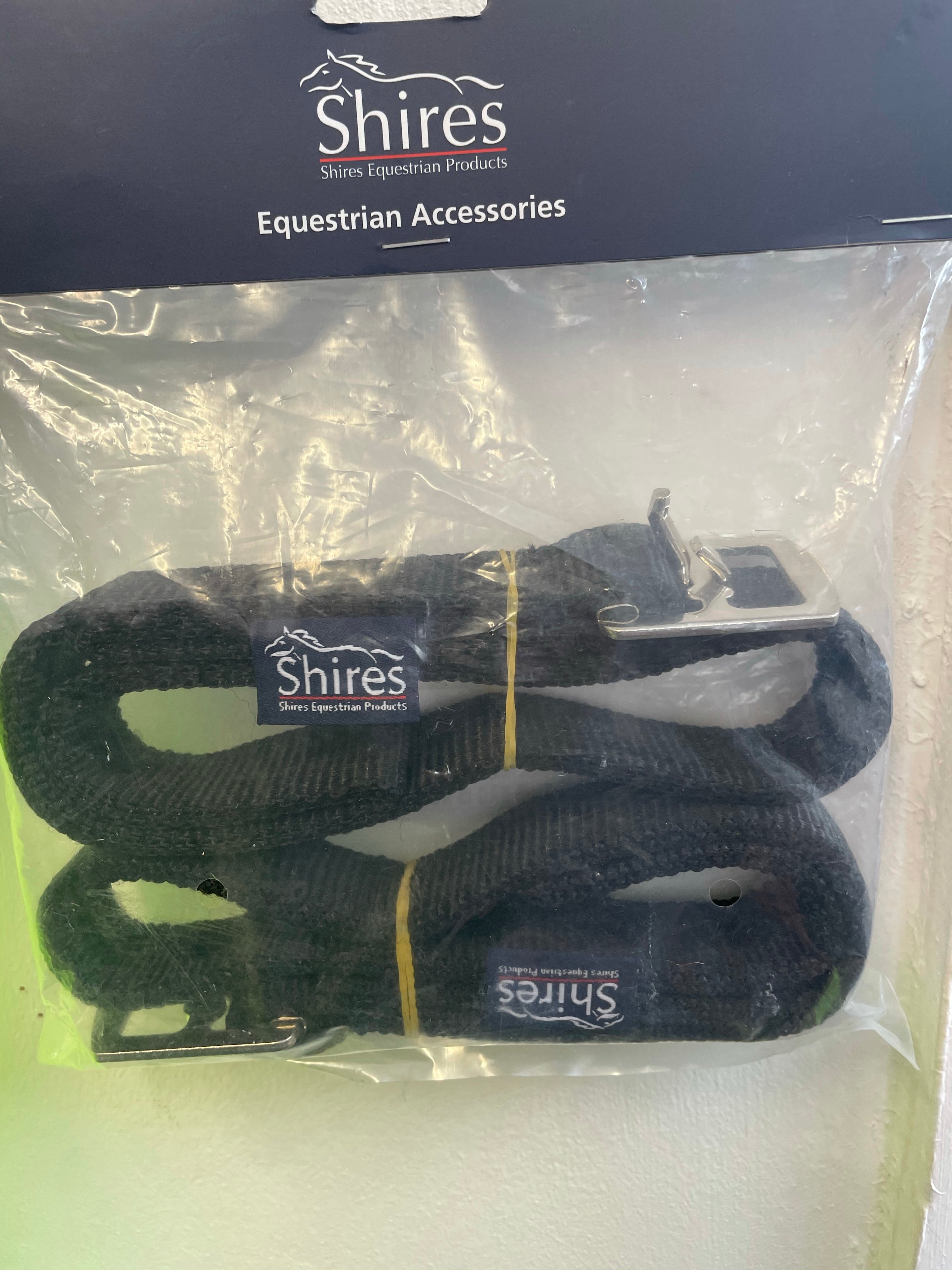 Shires Black Webbing Stirrup Leathers - Tots 24” Adults 56” 58”