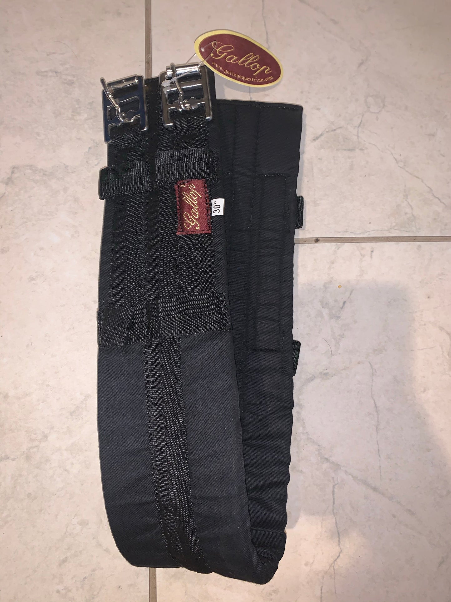 Gallop Black 36” 30” Dressage Girth - New