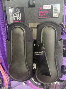 Hy Black Brushing Boots - Full