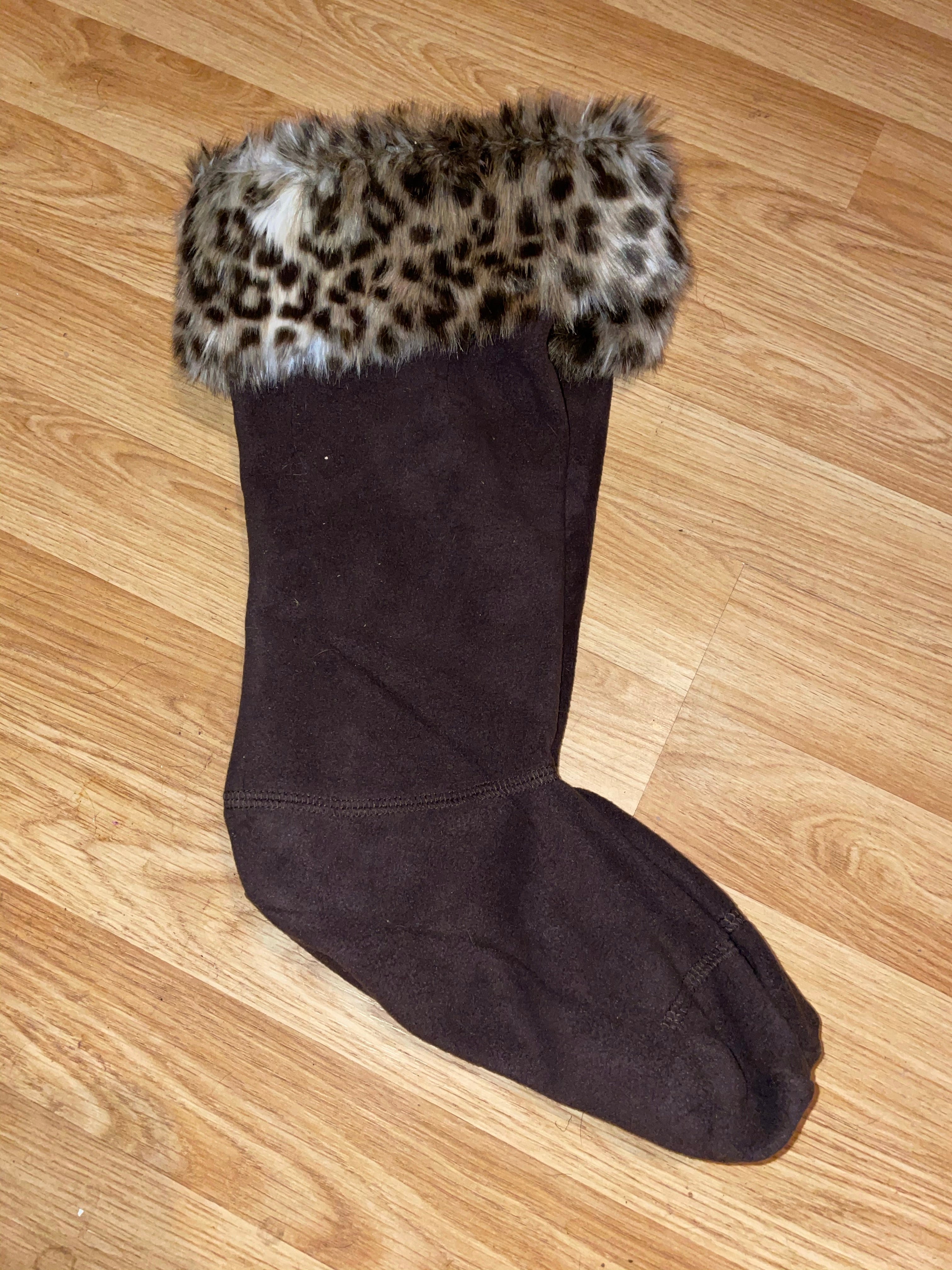 Carrots Equestrian Leopard Print Wellie Liners - Size 3/5