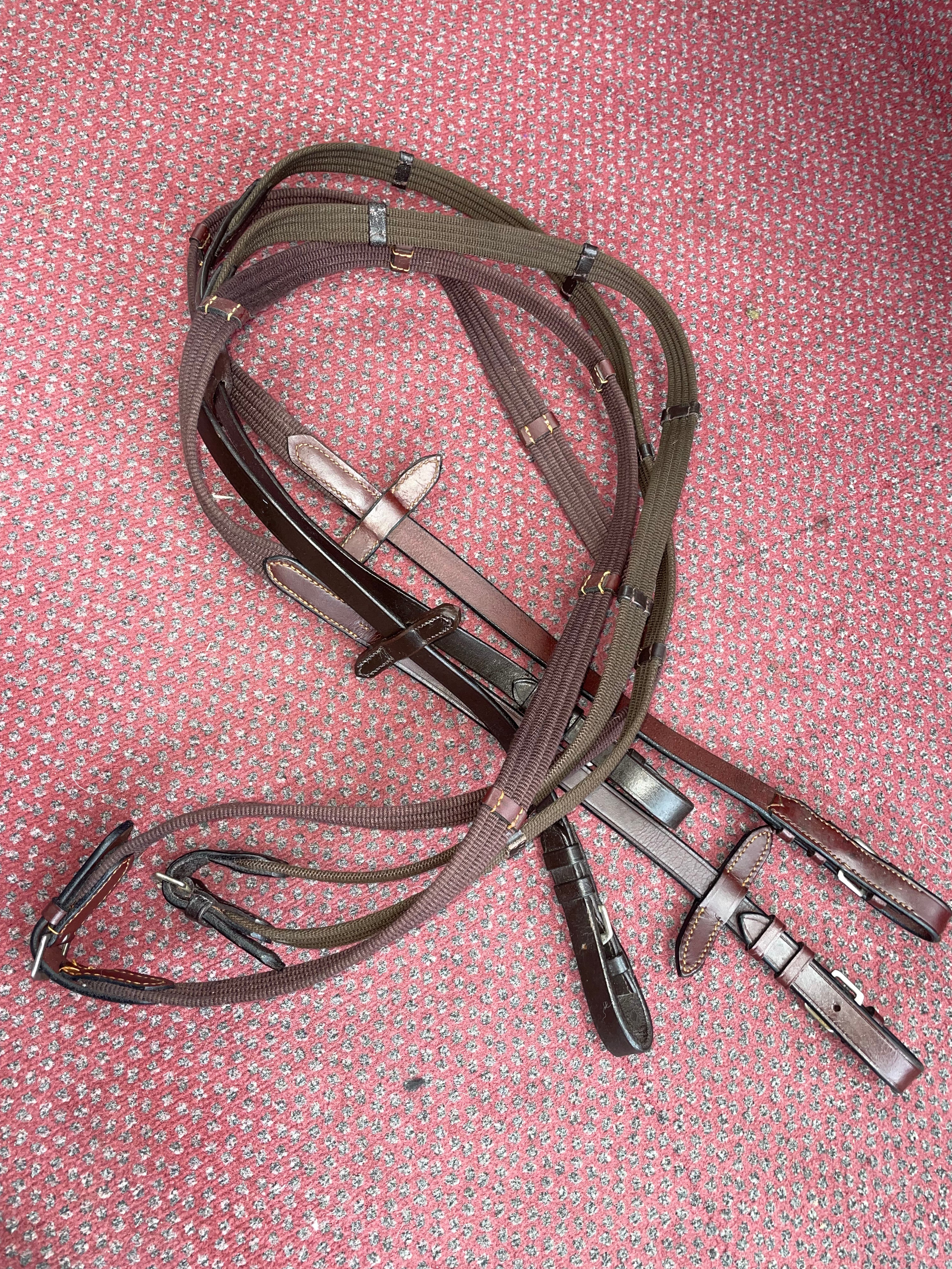 Continental Webbing / Curb / Rubber Reins