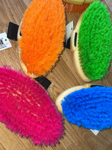 Soft Bristle Body Brush - Pink Blue Green or Orange